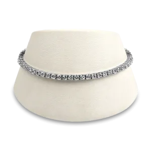 Estate 14k White Gold Diamond Tennis Bracelet - 3.50cts