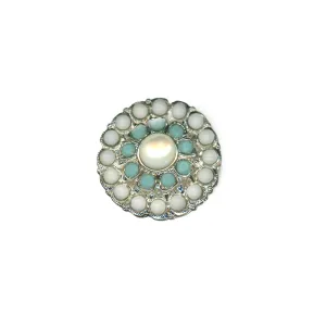 Extra Luxurious Daisy Ring in "Aegean Coast" *Custom*