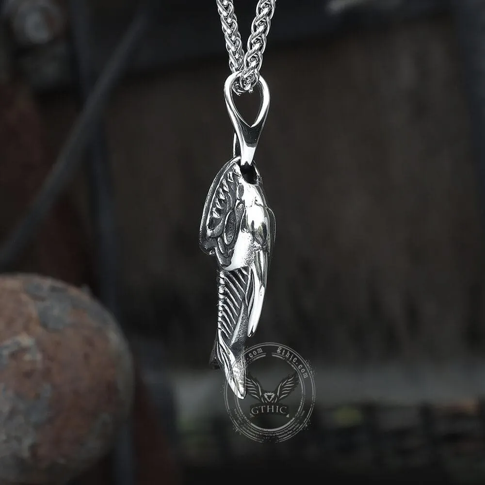 Fish Skeleton Stainless Steel Pendant