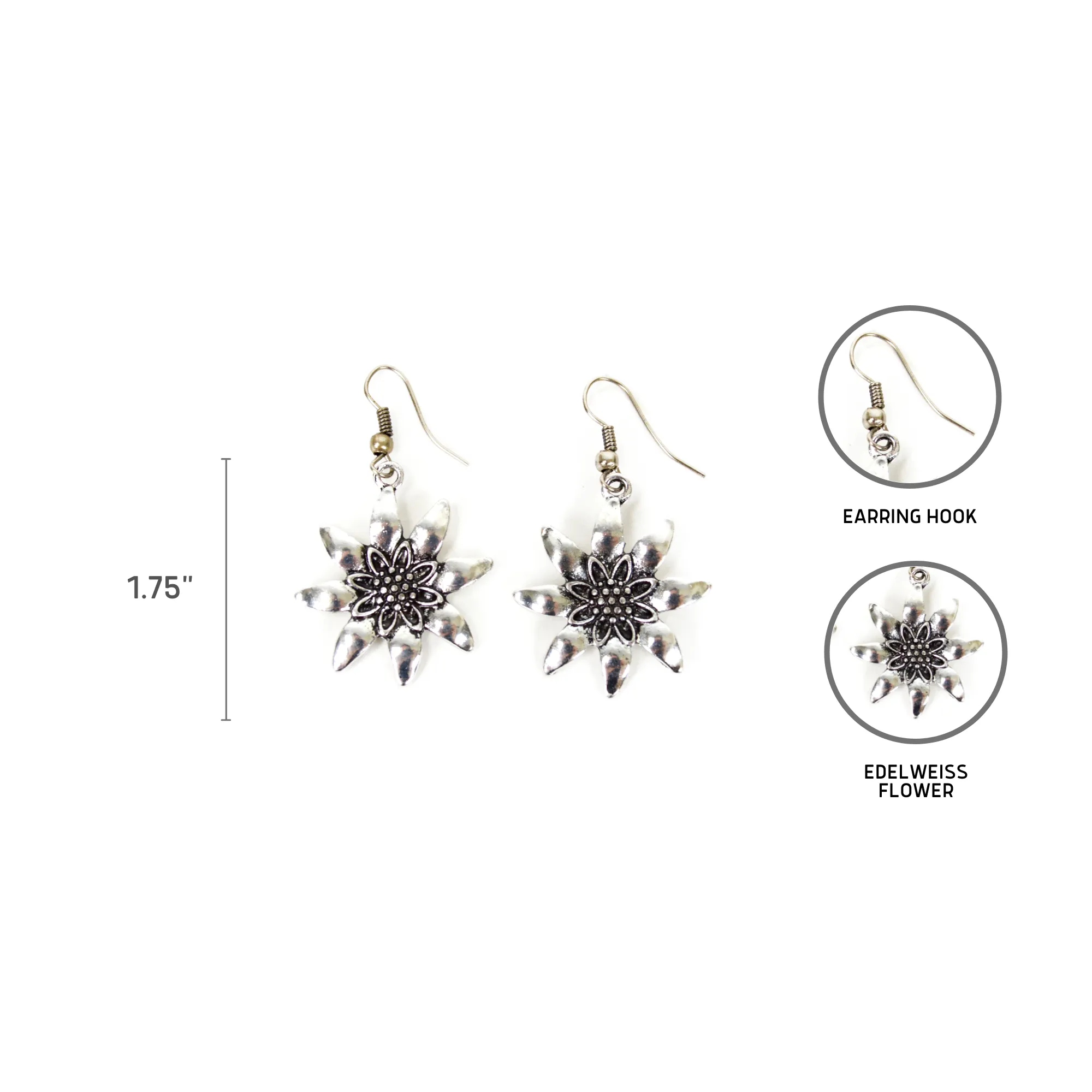 German Edelweiss Earrings