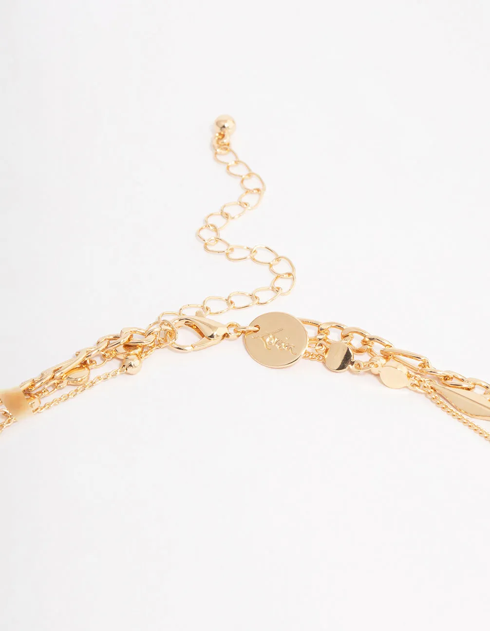 Gold Organic Layered Necklace