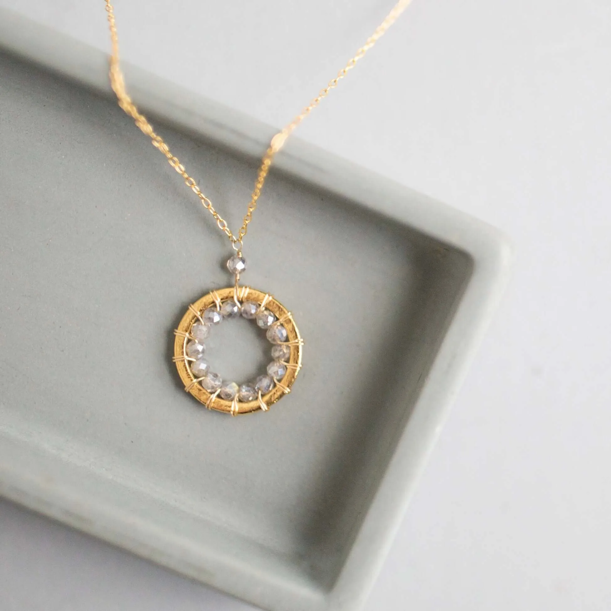 Halo Mini Gold Pendants