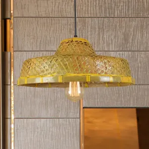 Hanging Rustic Bamboo Pendant Lamp with Hat-shaped Shade - Perfect for Dining Tables!