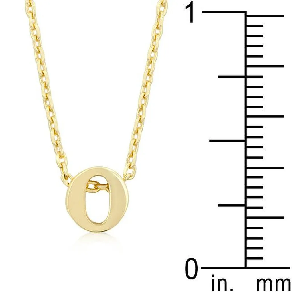 Initial O Gold Pendant