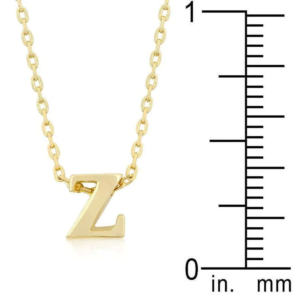 Initial Z Gold Pendant