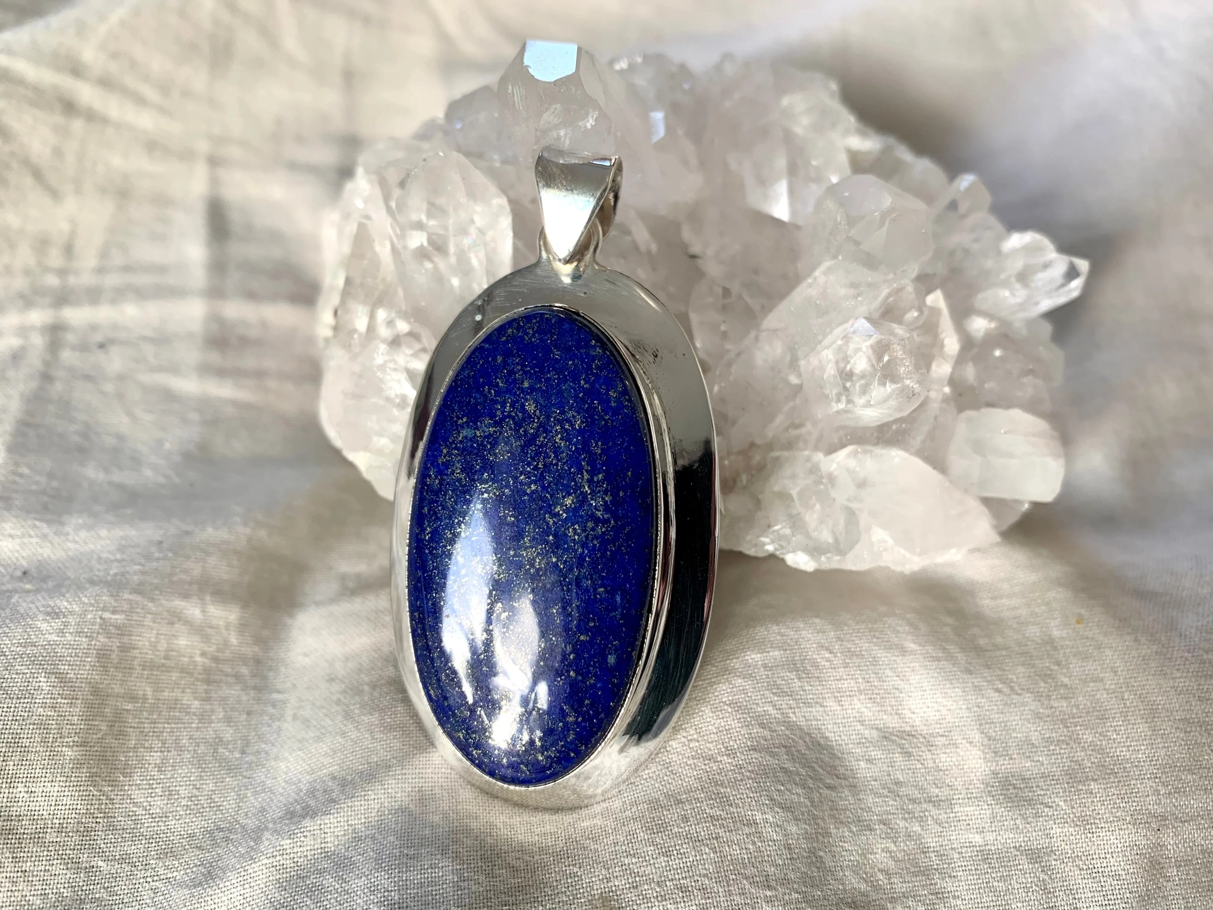 Lapis Lazuli Medea Pendant - XLarge Oval (One of a kind)