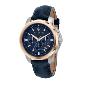 Maserati Successo Navy Blue Chronograph