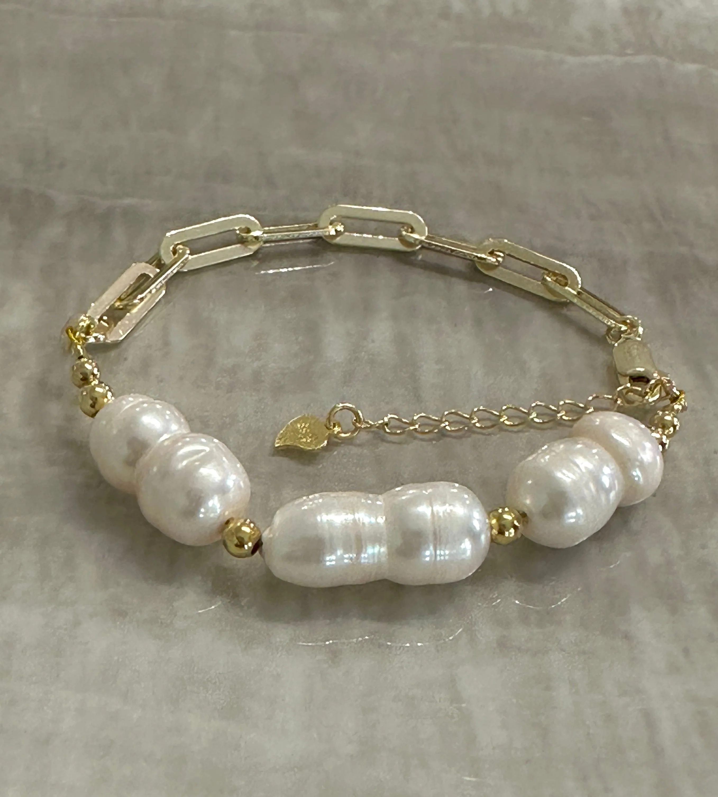 Natural Keshi Pearl Bracelet