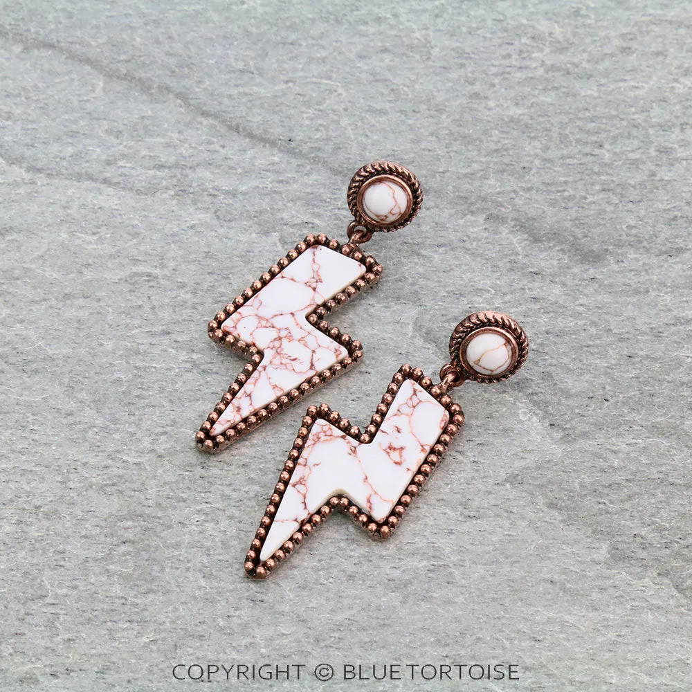 Natural Striking Distance Coppertone Earrings