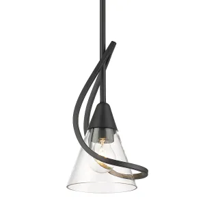 Olympia 6 in. Pendant Light Matte Black Finish