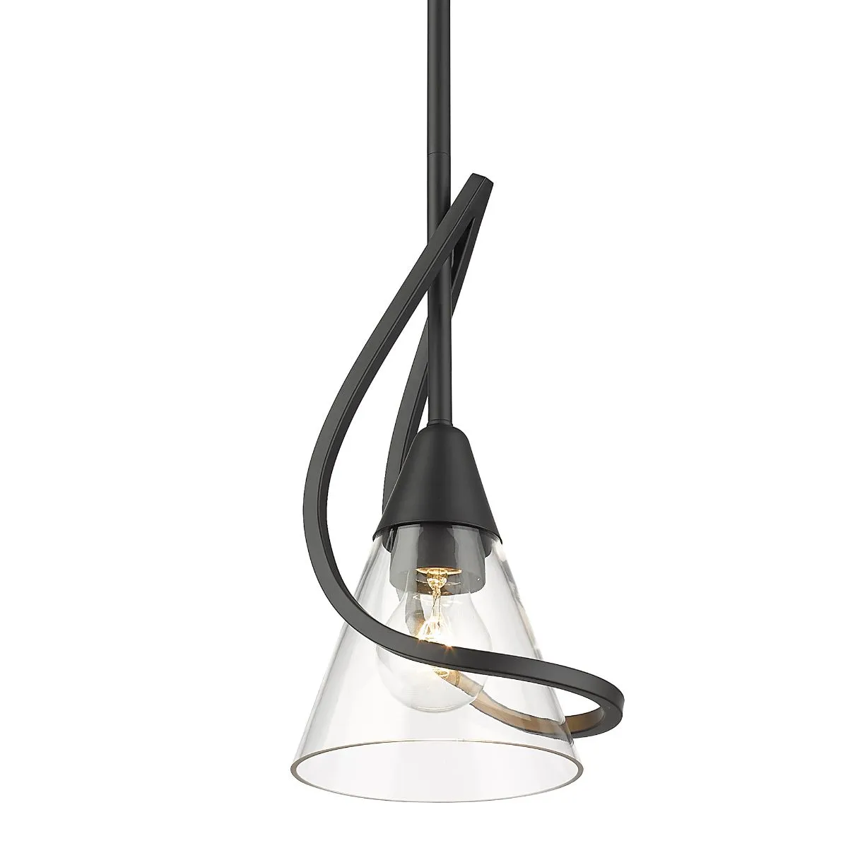 Olympia 6 in. Pendant Light Matte Black Finish