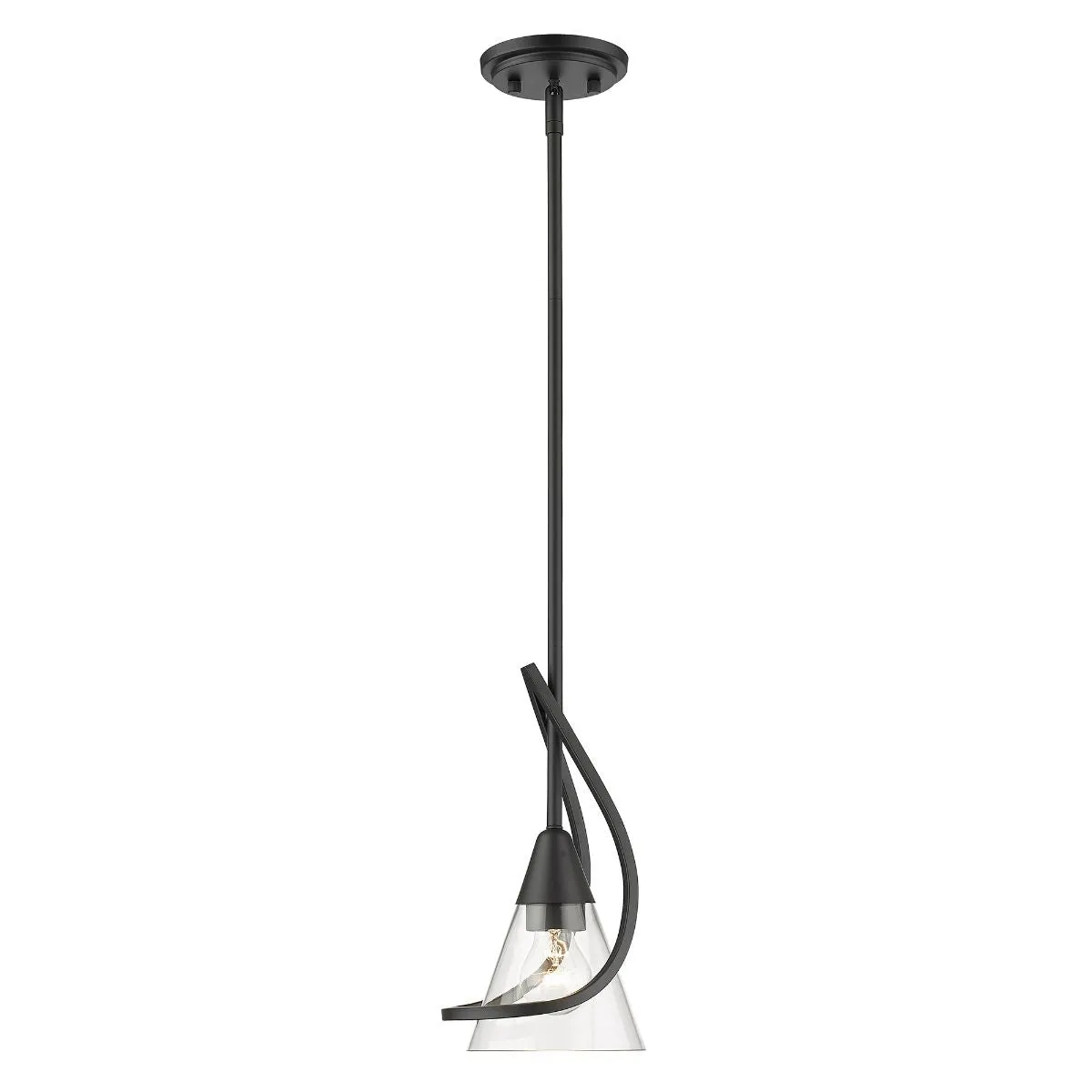 Olympia 6 in. Pendant Light Matte Black Finish