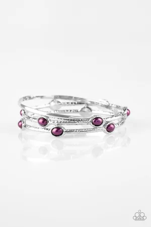 Paparazzi Bracelet ~ Bangle Belle - Purple