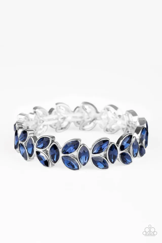 Paparazzi Bracelet ~ Gilded Gardens - Blue