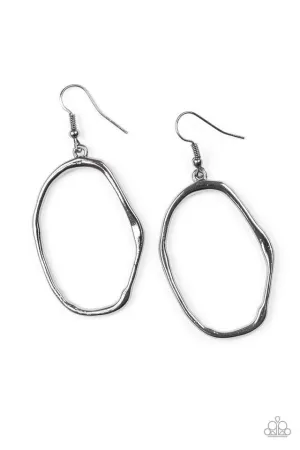 Paparazzi Earring ~ Eco Chic - Black