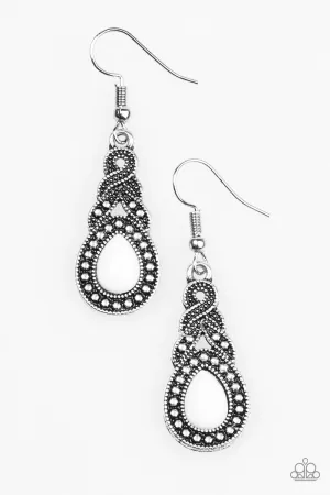 Paparazzi Earring ~ Looking Suave - White