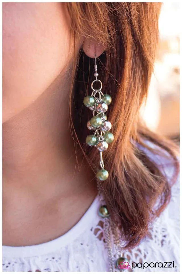 Paparazzi Earring ~ Pulling Away - Green