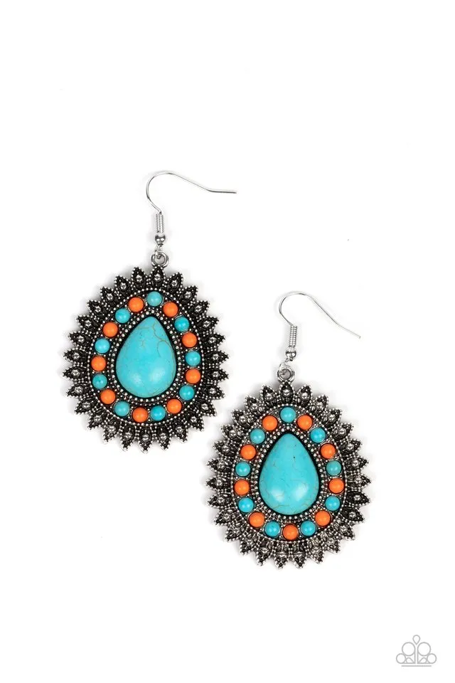 Paparazzi Earring ~ Sagebrush Sabbatical - Blue