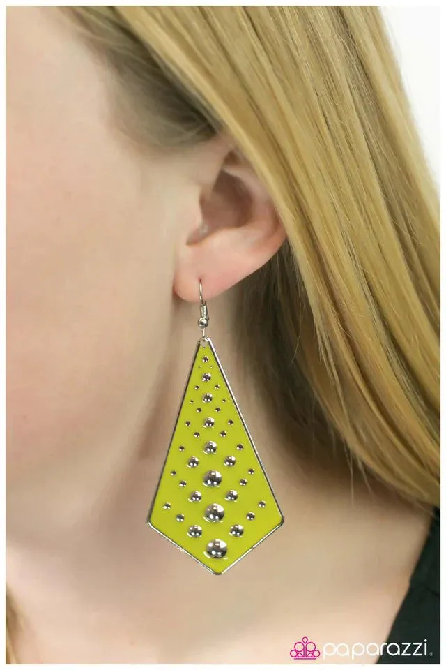 Paparazzi Earring ~ She-Ra - Green