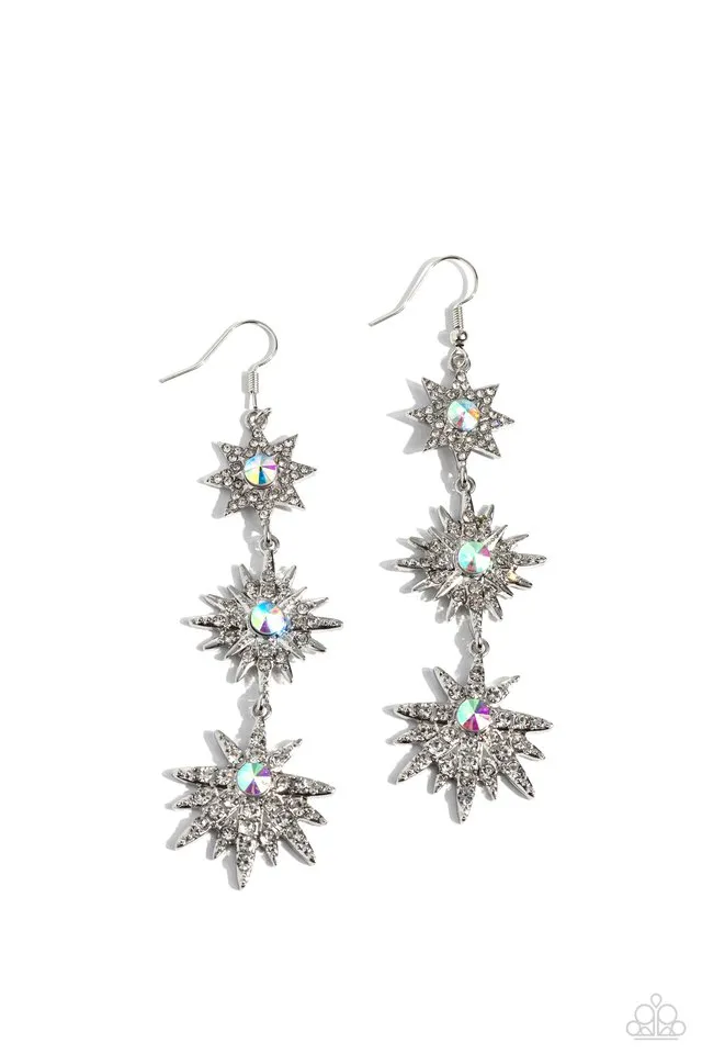 Paparazzi Earring ~ Stellar Series - White