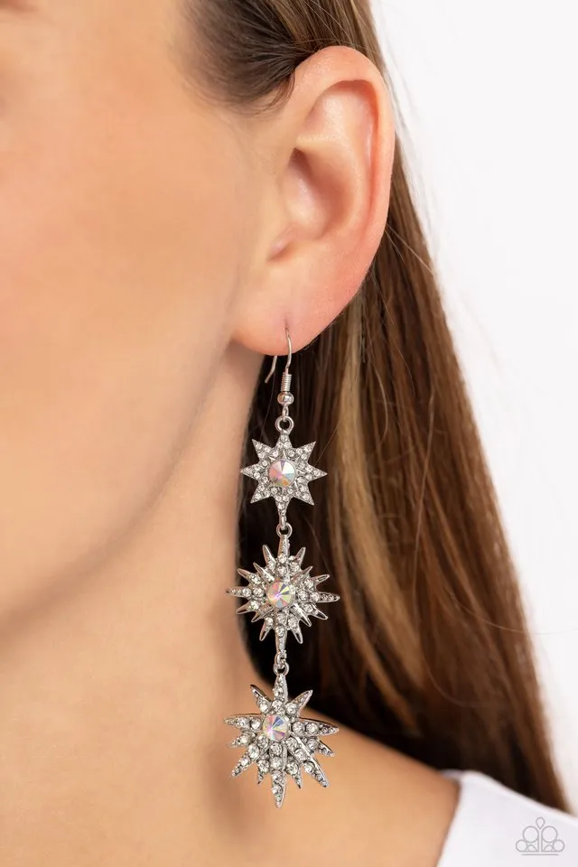 Paparazzi Earring ~ Stellar Series - White