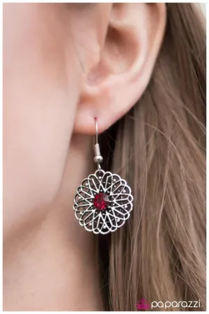 Paparazzi Earring ~ Take Me Sailing - Red