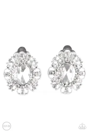 Paparazzi Earring ~ Wheres The Groom? - White