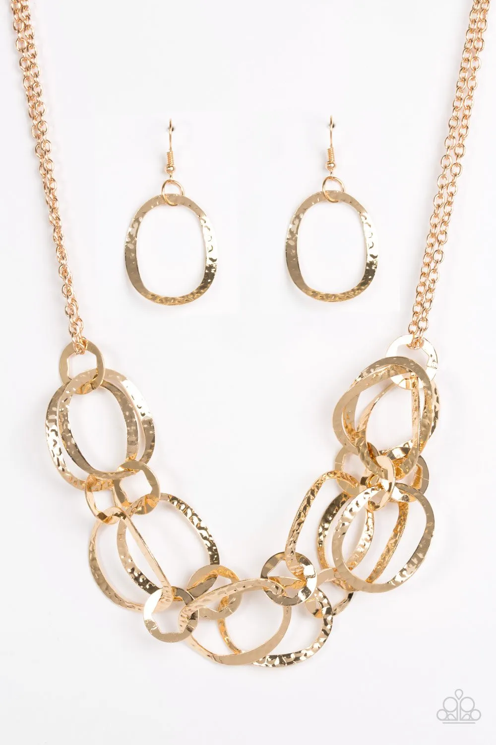 Paparazzi Necklace ~ Circus Chic - Gold