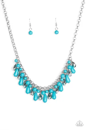 Paparazzi Necklace ~ Coastal Cabanas - Blue