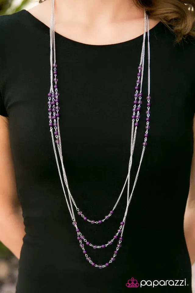 Paparazzi Necklace ~ Color My World - Purple