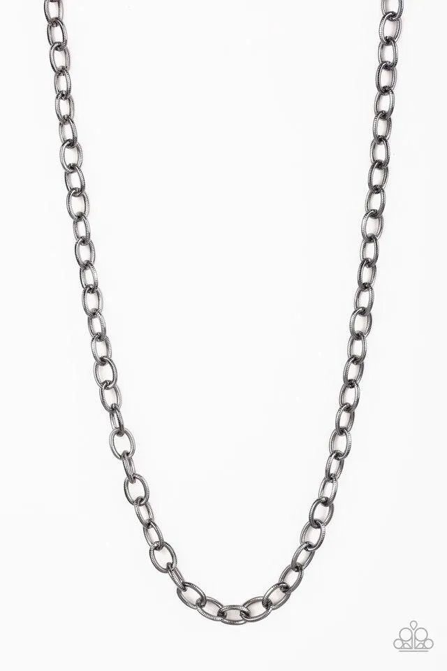 Paparazzi Necklace ~ Courtside Seats - Black