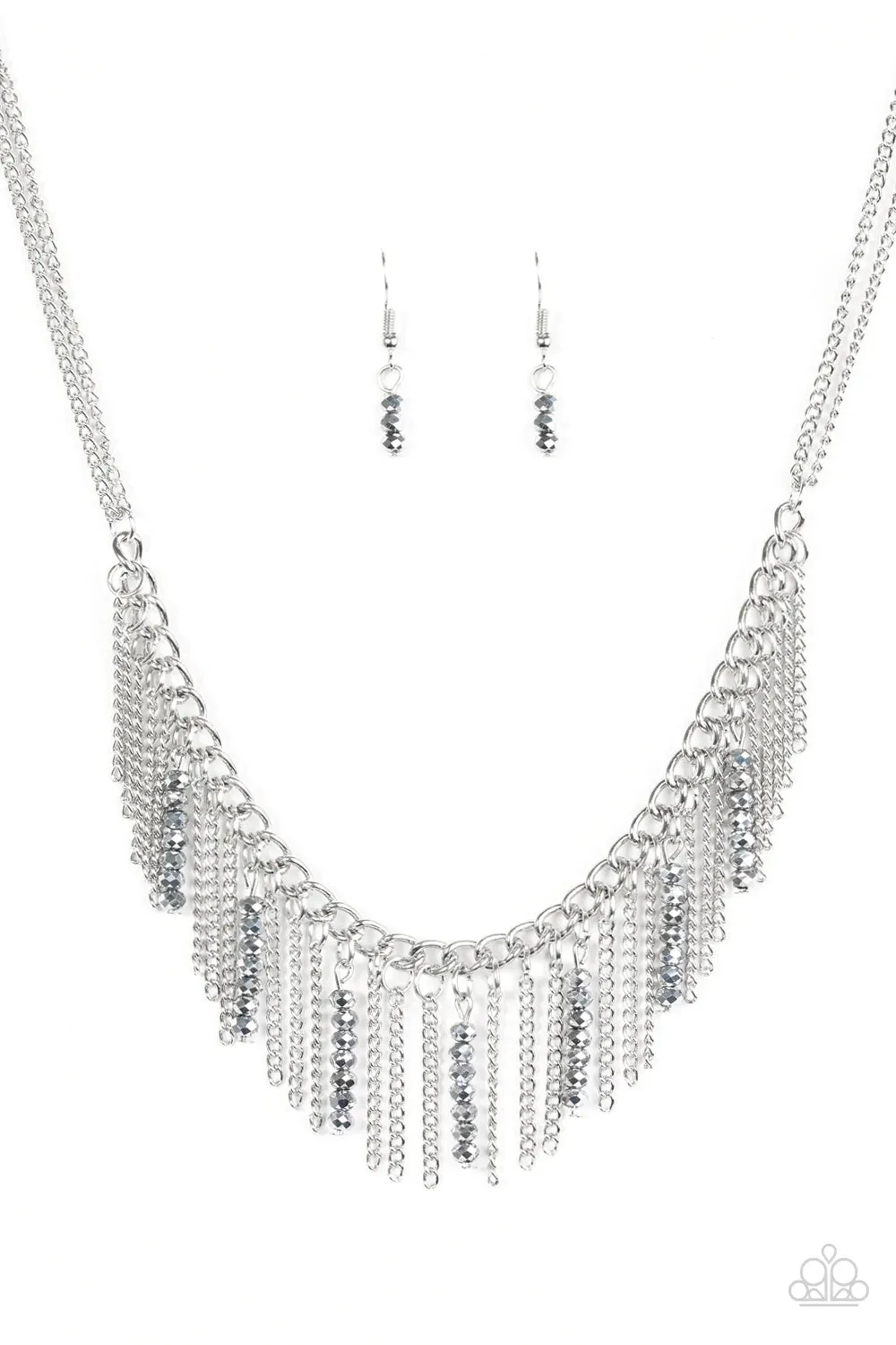 Paparazzi Necklace ~ Metro Jungle - Silver