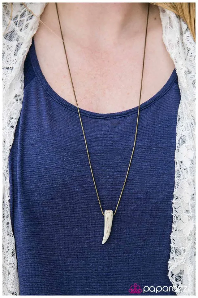 Paparazzi Necklace ~ Talons Out - Brass