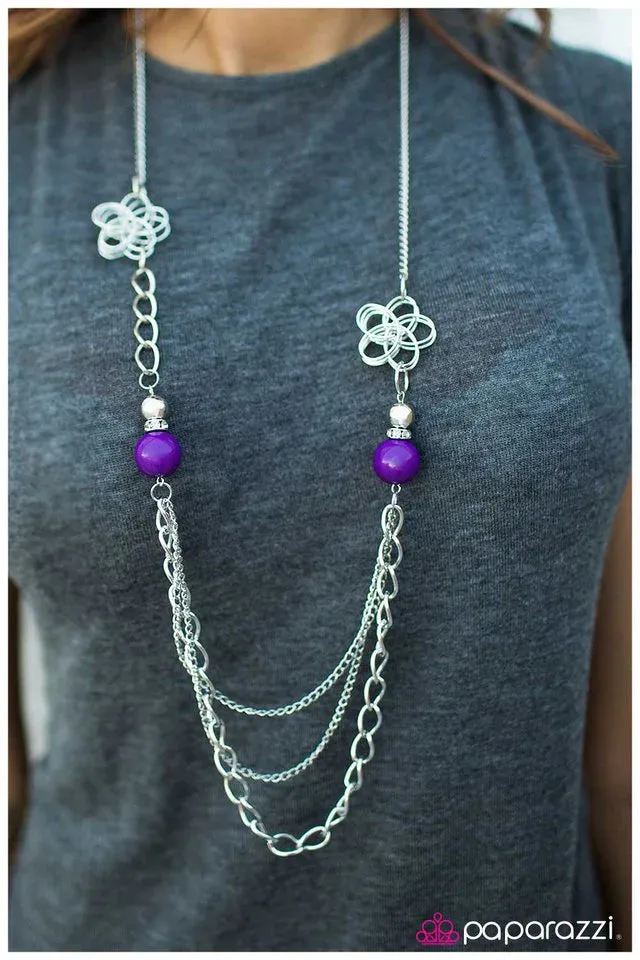 Paparazzi Necklace ~ Truly, Madly, Deeply - Purple