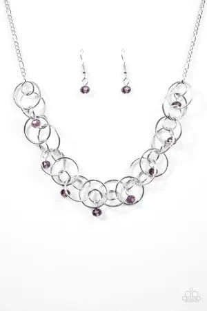 Paparazzi Necklace ~ You Cant Handle The Sparkle! - Purple