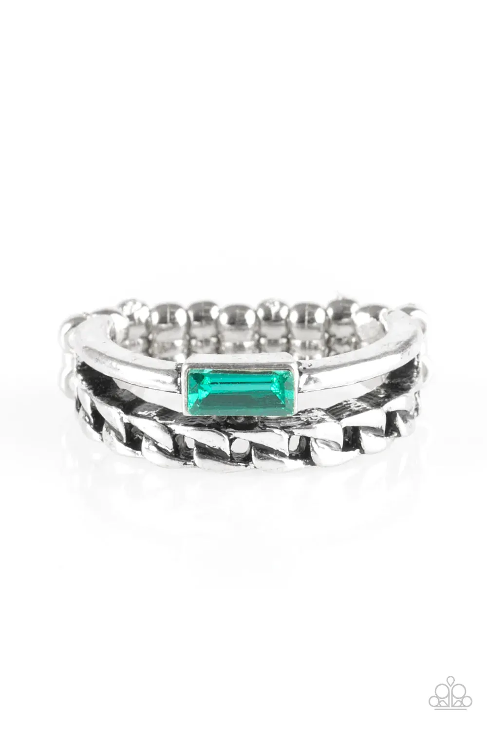 Paparazzi Ring ~ Edge Effect - Green