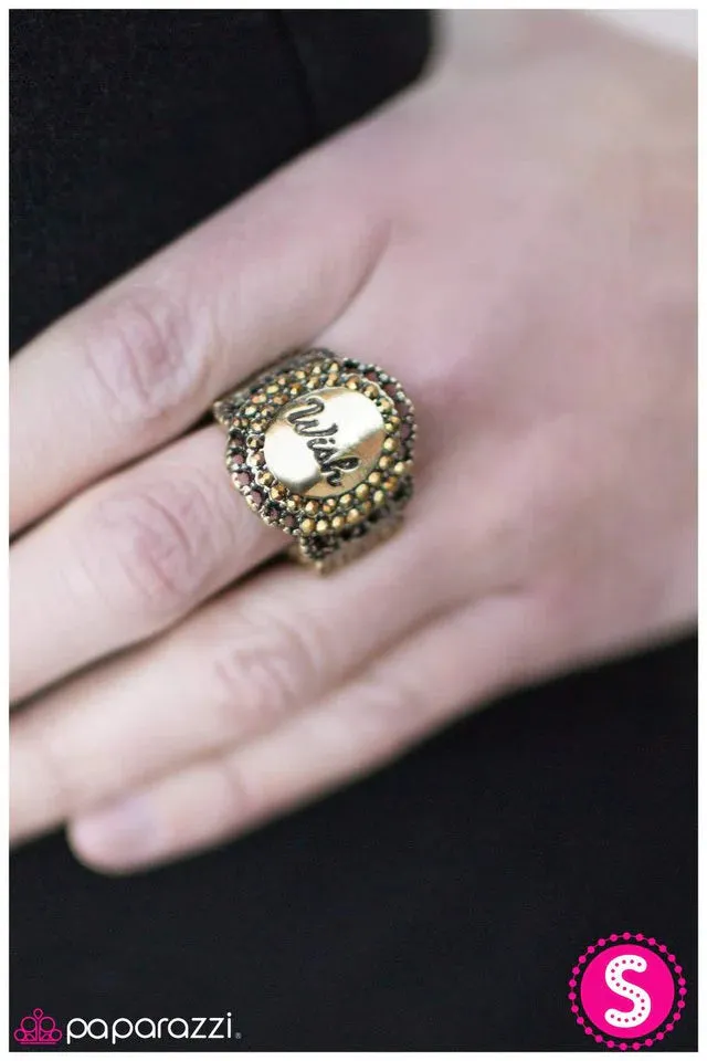 Paparazzi Ring ~ Wishin and Hopin - Brass