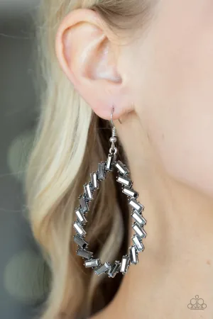 Paparazzi Striking RESPLENDENCE - Silver Earrings