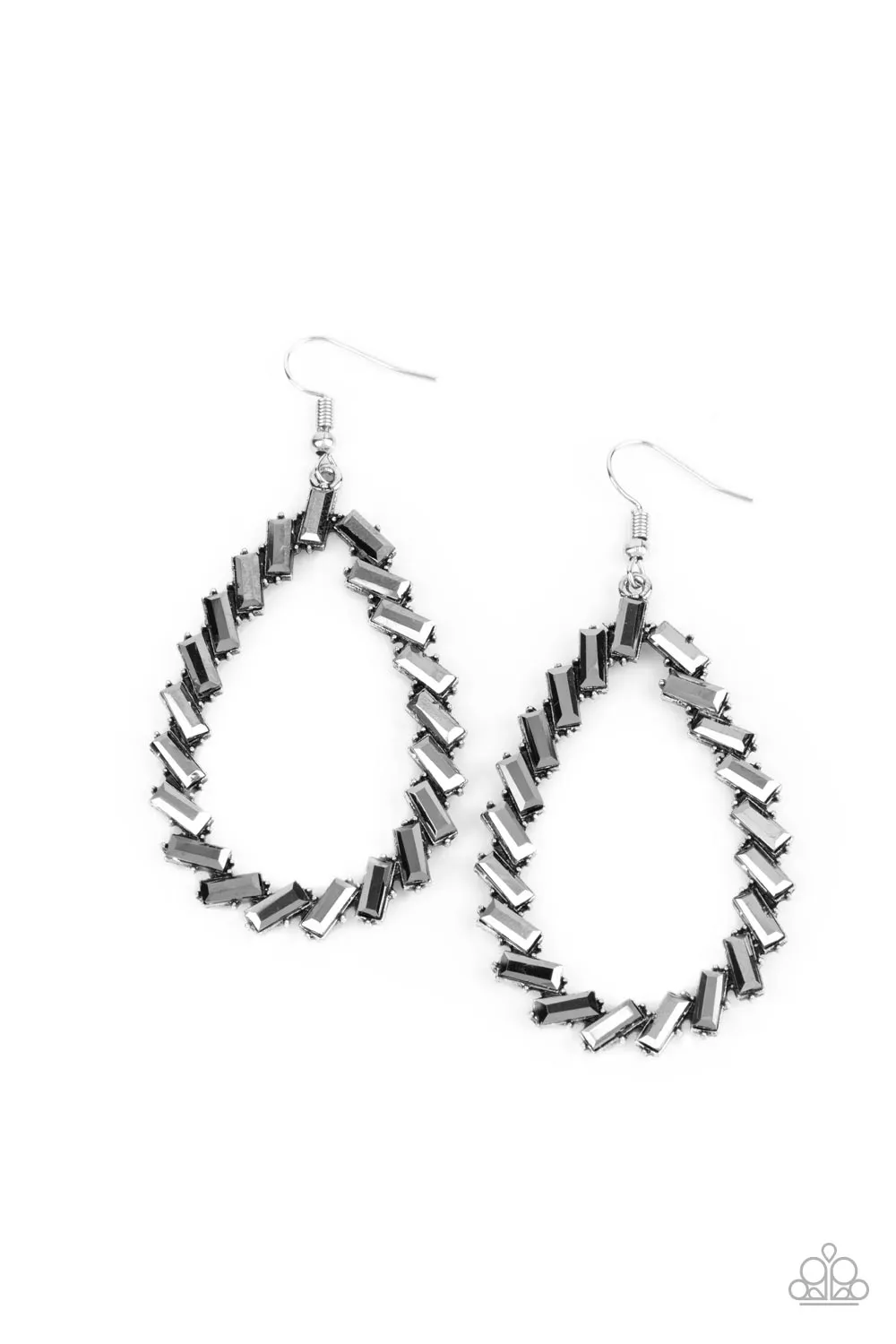 Paparazzi Striking RESPLENDENCE - Silver Earrings