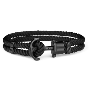 Paul Hewitt Phrep Nylon Black / Black Bracelet - S