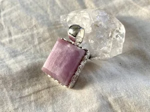 Pink Kunzite Lilith Pendant - Square