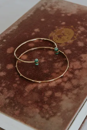 Rivet Bangle - 14k