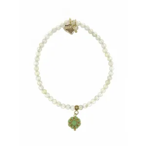 Rosie Fox Prehnite Gemstone Belle Bracelet