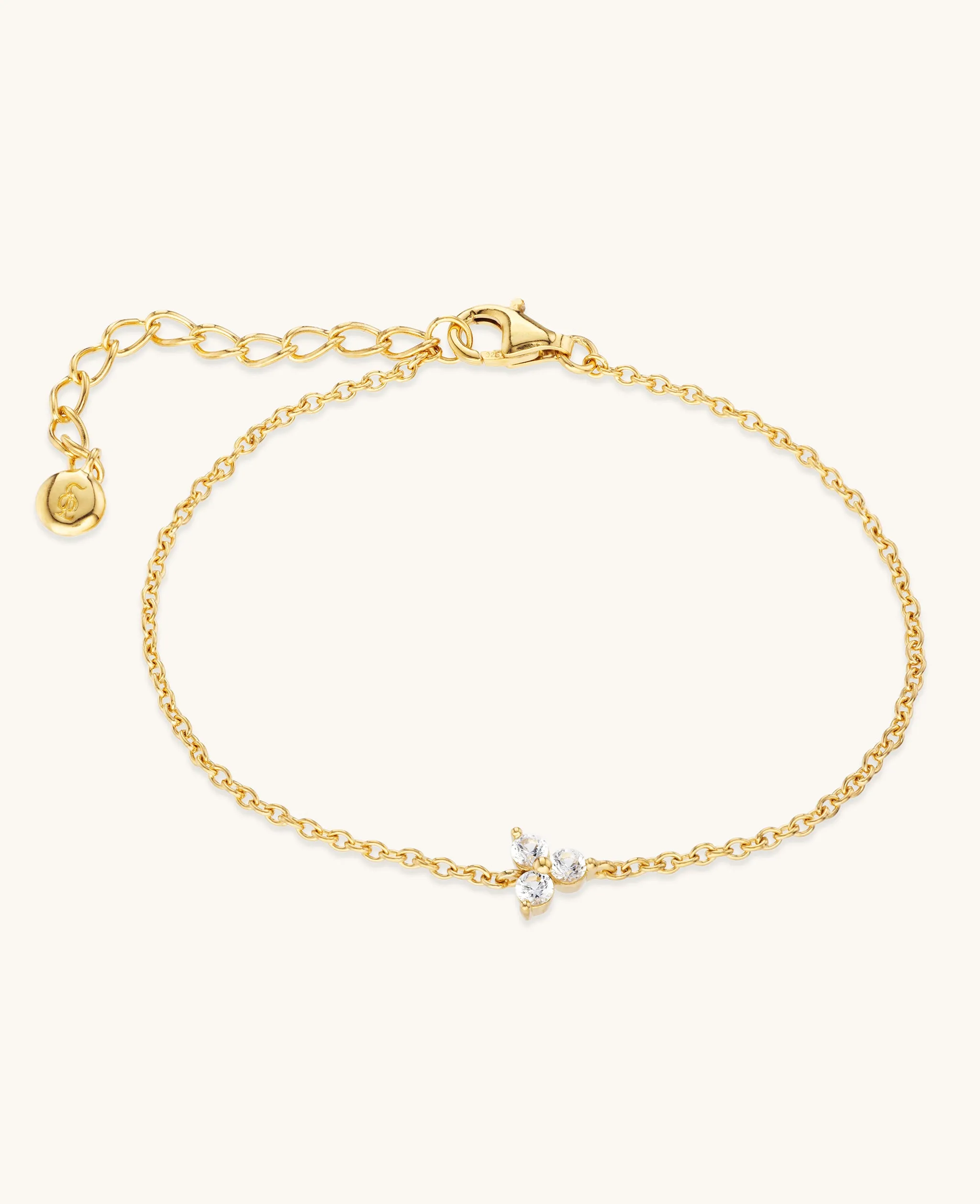 Sapphire Fleur Bracelet Gold