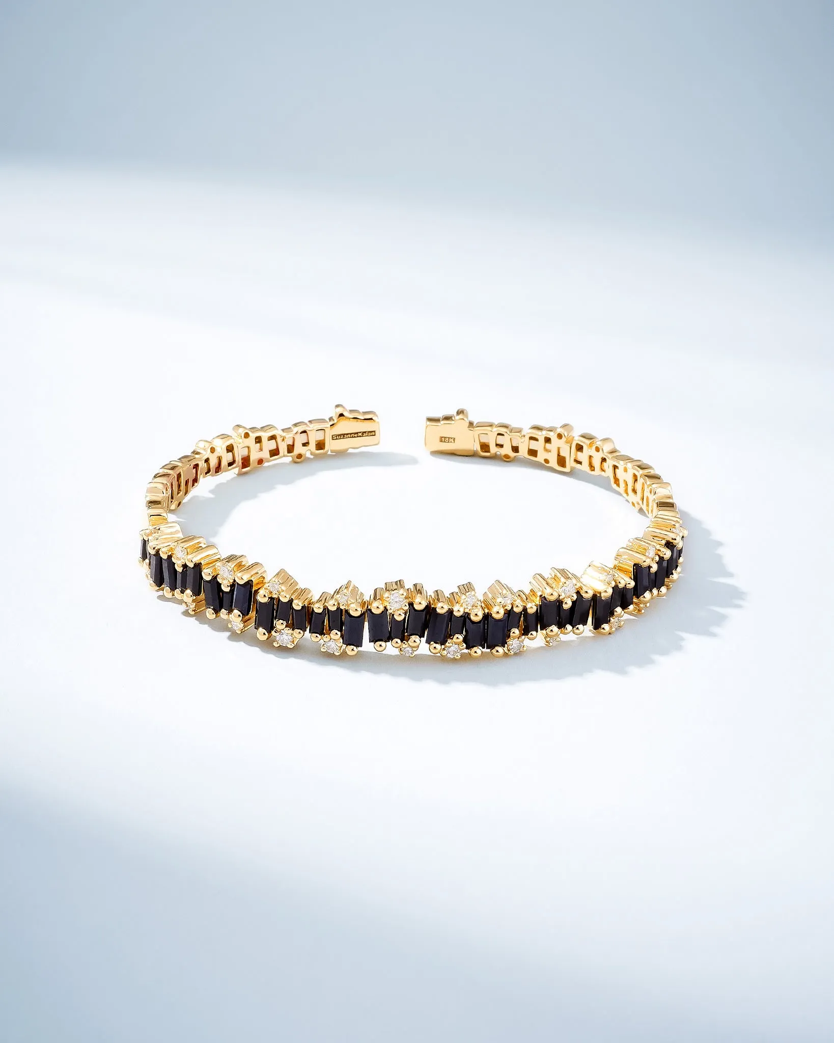 Shimmer Audrey Black Sapphire Bangle