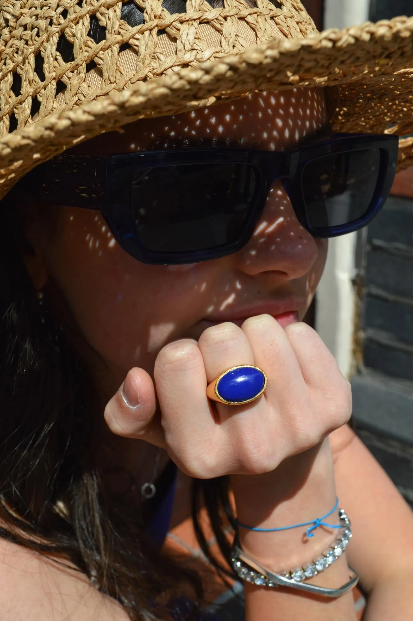 Shyla Serifos Lapis Ring