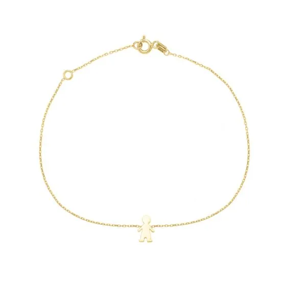 Solid Gold Boy Bracelet