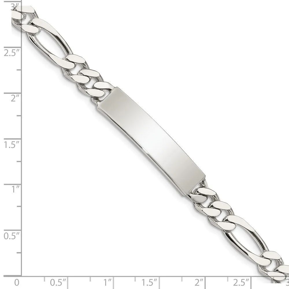 Sterling Silver 8.5-inch 7MM ID Figaro Bracelet