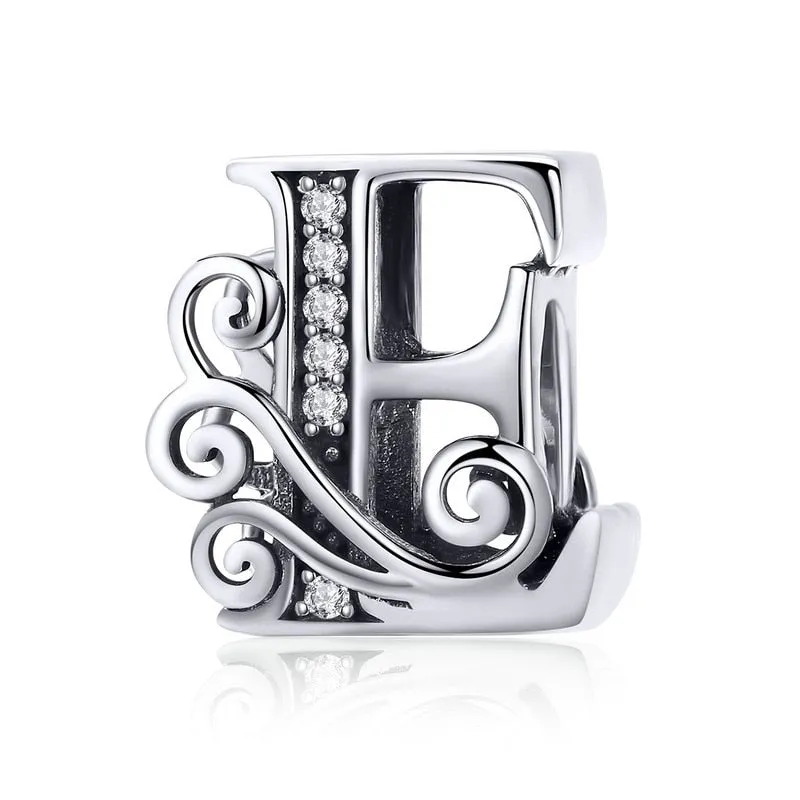 Sterling Silver Letter Vintage A to Z 26 Letter Charms