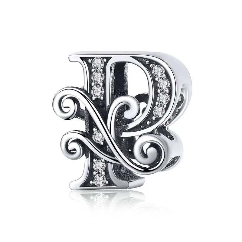 Sterling Silver Letter Vintage A to Z 26 Letter Charms